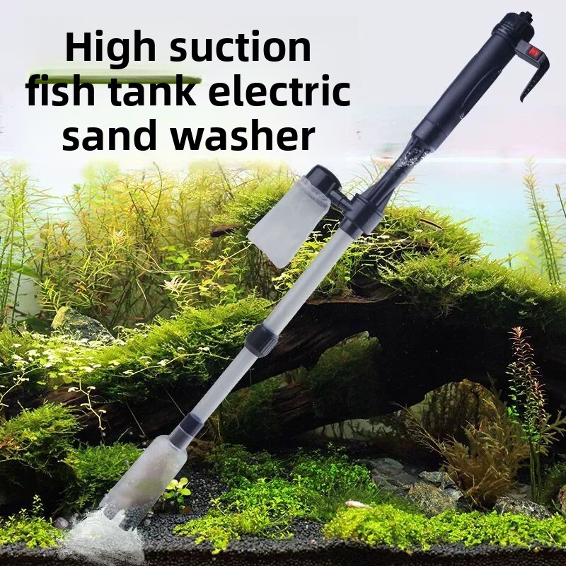 Aquarium Marine Sand - ตู้ปลาตู้ปลาแบตเตอรี่ไฟฟ้าเปลี่ยนน้ําเครื่องซักผ้าทรายถังปลาโช้คน้ําปั๊มน้ําไฟฟ้าเพื่อดูดสตูล