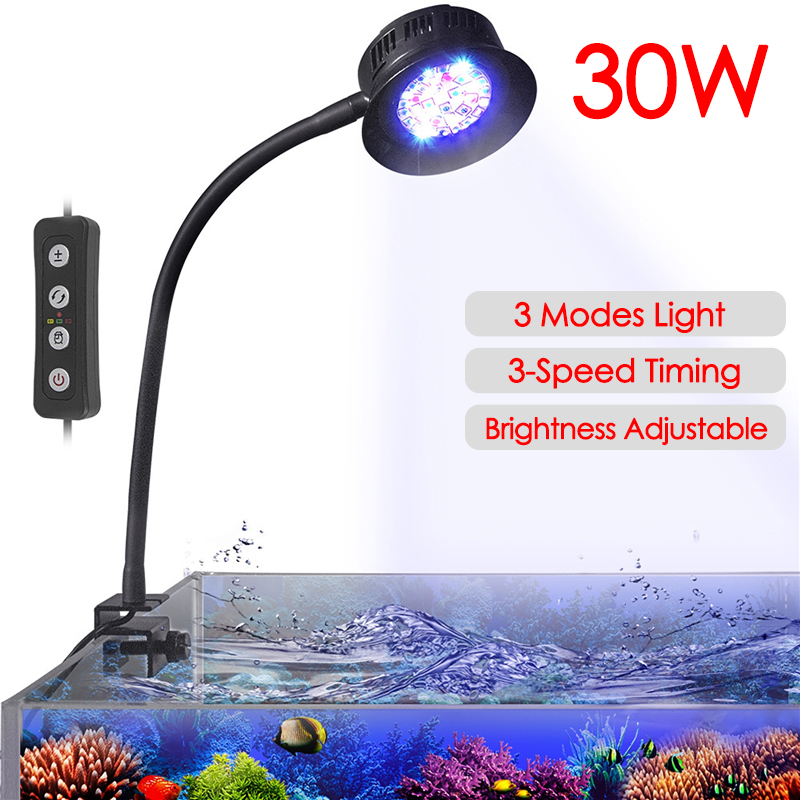 Marine Aquarium Led - 30W Aquarium Fish TANK น้ําทะเลน้ําเค็ม Marine