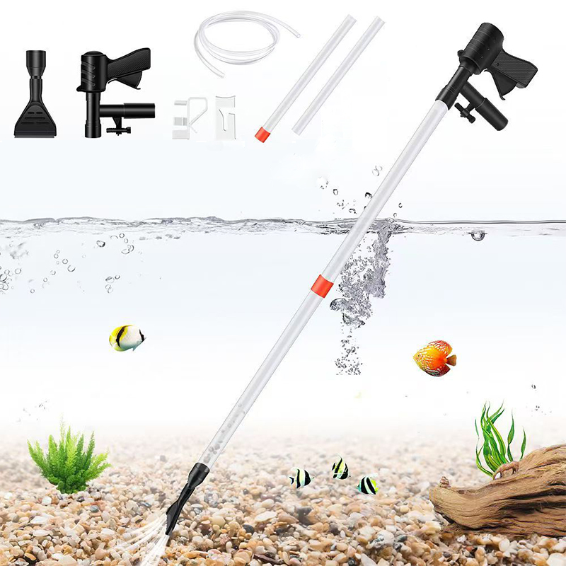 Aquarium Marine Sand - ปั๊มเปลี่ยนน้ำตู้ปลา อุปกรณ์ทำความสะอาดตู้ปลา เครื่องดูดน้ำ เครื่องเปลี่ยนทรายกรวด ปั๊มกรองแบบไซฟอน แบบใช้มือ