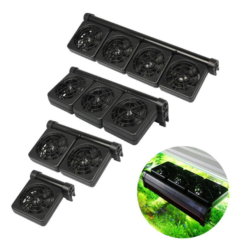 Marine Aquarium Aquascape - พัดลมระบายความร้อนตู้ปลา 1/2/3/4 ตัว ควบคุมอุณหภูมิน้ำ ระบบพัดลมระบายความร้อนสำหรับตู้ปลาน้ำจืด น้ำเค็ม