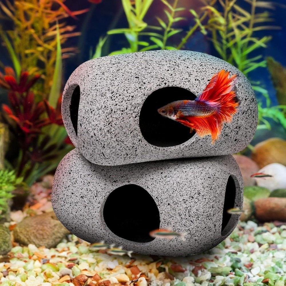 หินตกแต่งตู้ปลาสีม่วง ดีไซน์เห - Aquarium Marine Sand บทวิจารณ์และราคา