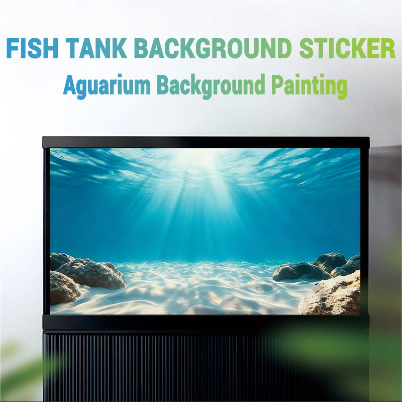 ทรายสีฟ้าใส ภาพวาดพื้นหลังตู้ป - Aquarium Marine Sand บทวิจารณ์และราคา