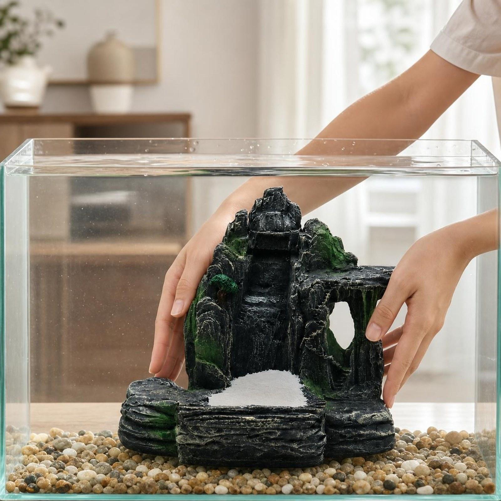 อุปกรณ์ตกแต่งตู้ปลา หินประดับต - Aquarium Marine Sand บทวิจารณ์และราคา