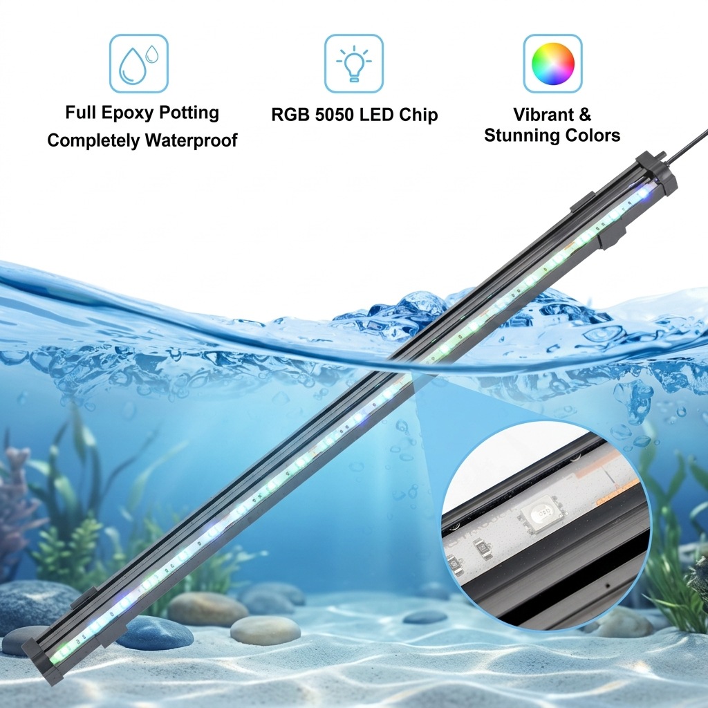 ไฟ LED USB สำหรับตู้ปลา พร้อมฟ - Marine Aquarium Led บทวิจารณ์และราคา